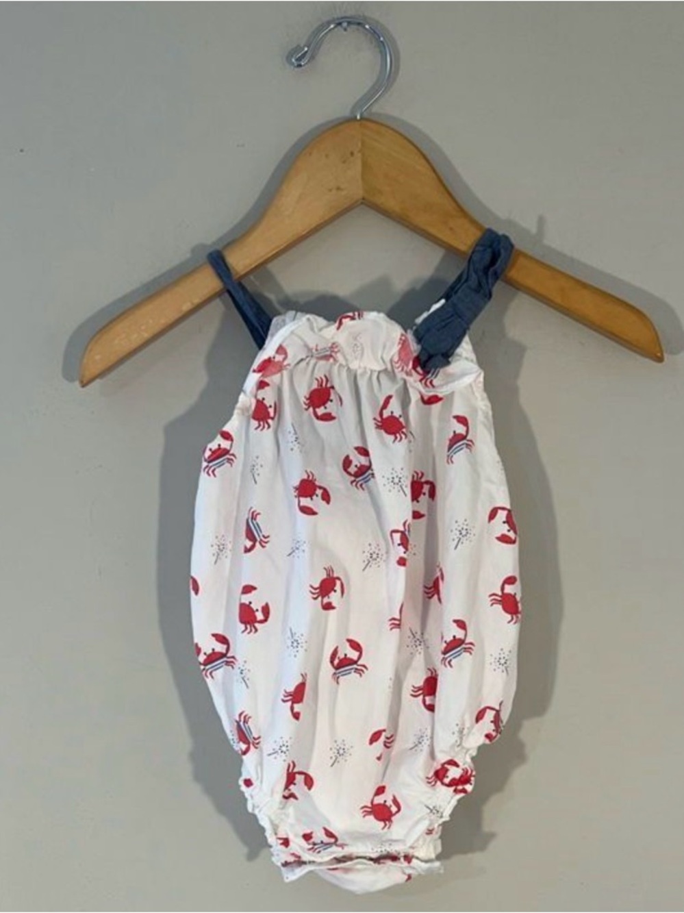 $16 ADD ON Baby Gap Romper girl crab summer Fourth of‎ July janie and jack zara